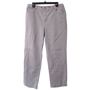 Gloria Vanderbilt Amanda Pants Womens 16P Gray Norm Core Retro Relaxed Straight